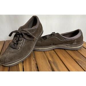 VTG Keds Shoes Mens Size 8 Brown Suede Lace Up Low Top Casual Comfort Walking